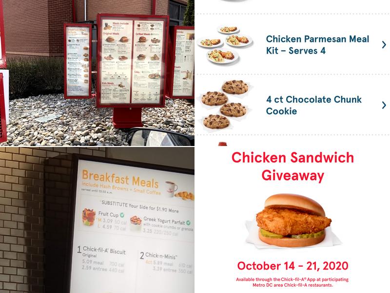 Chick-fil-A Menu