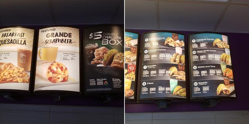 Taco Bell Menu