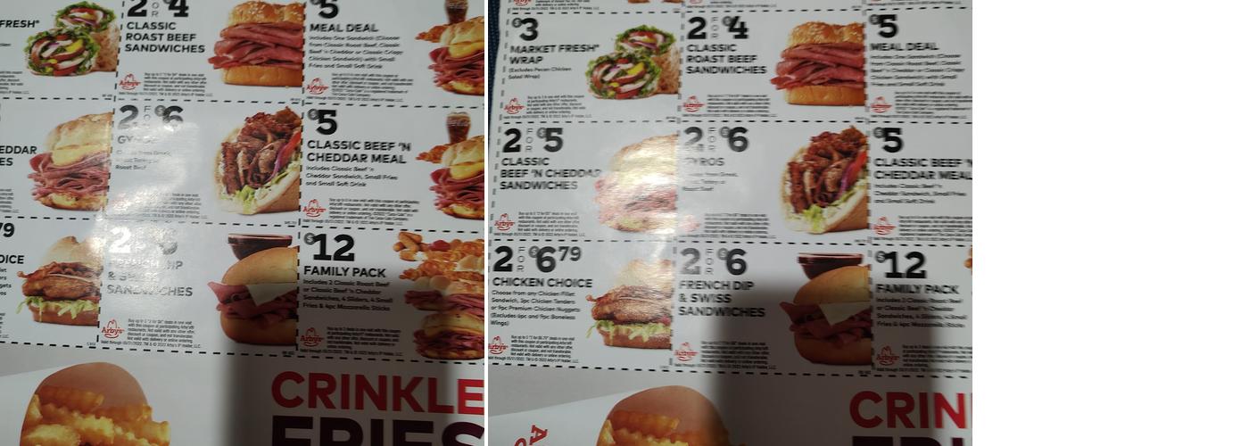 Arby's Menu