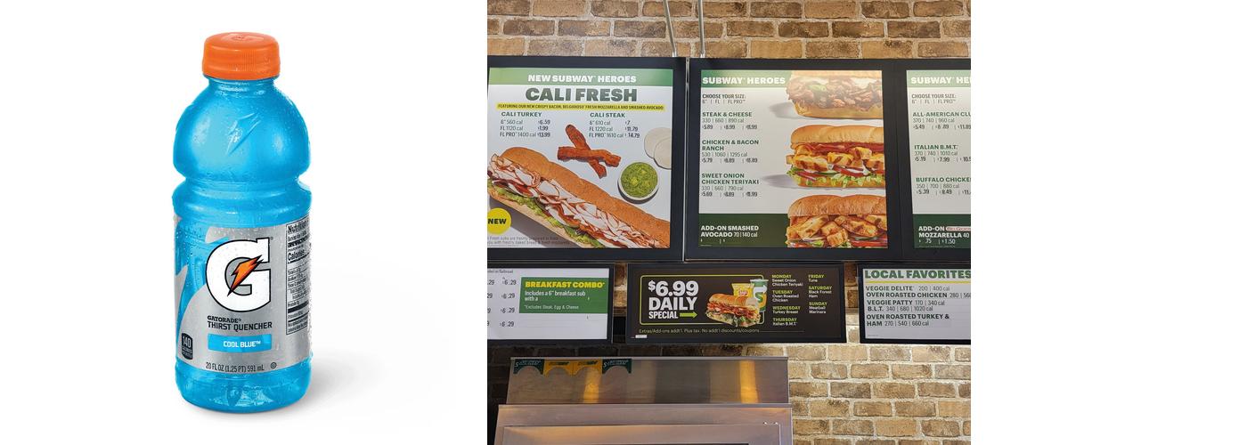 Subway Menu
