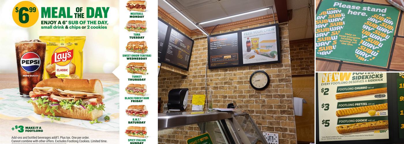Subway Menu