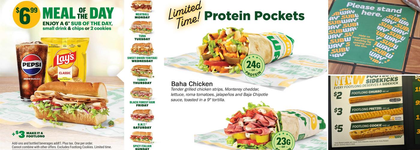 Subway Menu