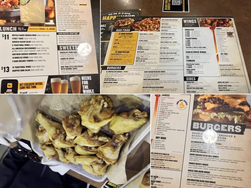 Buffalo Wild Wings Menu