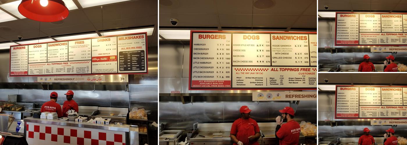 Five Guys Menu