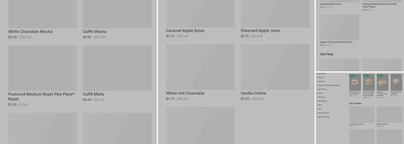 Starbucks Menu