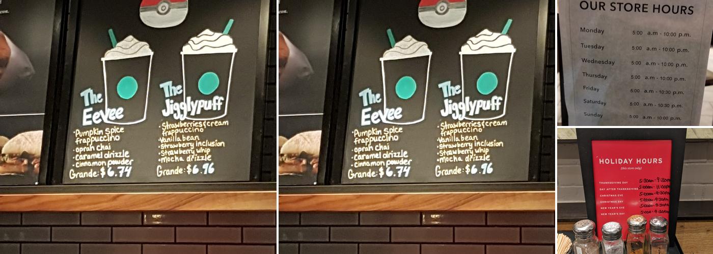 Starbucks Menu