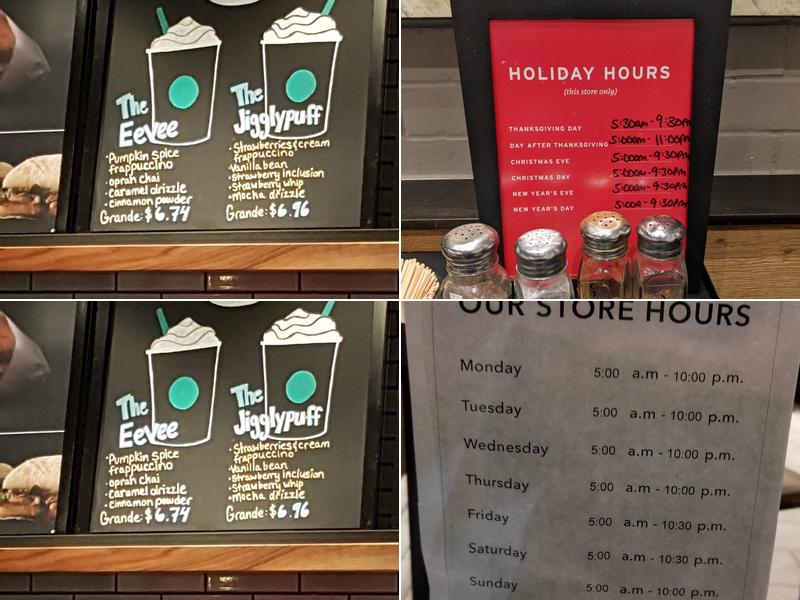 Starbucks Menu