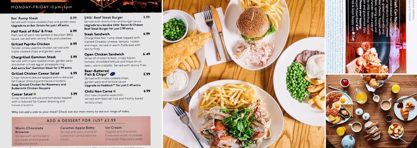 Beefeater Strawberry Field Menu