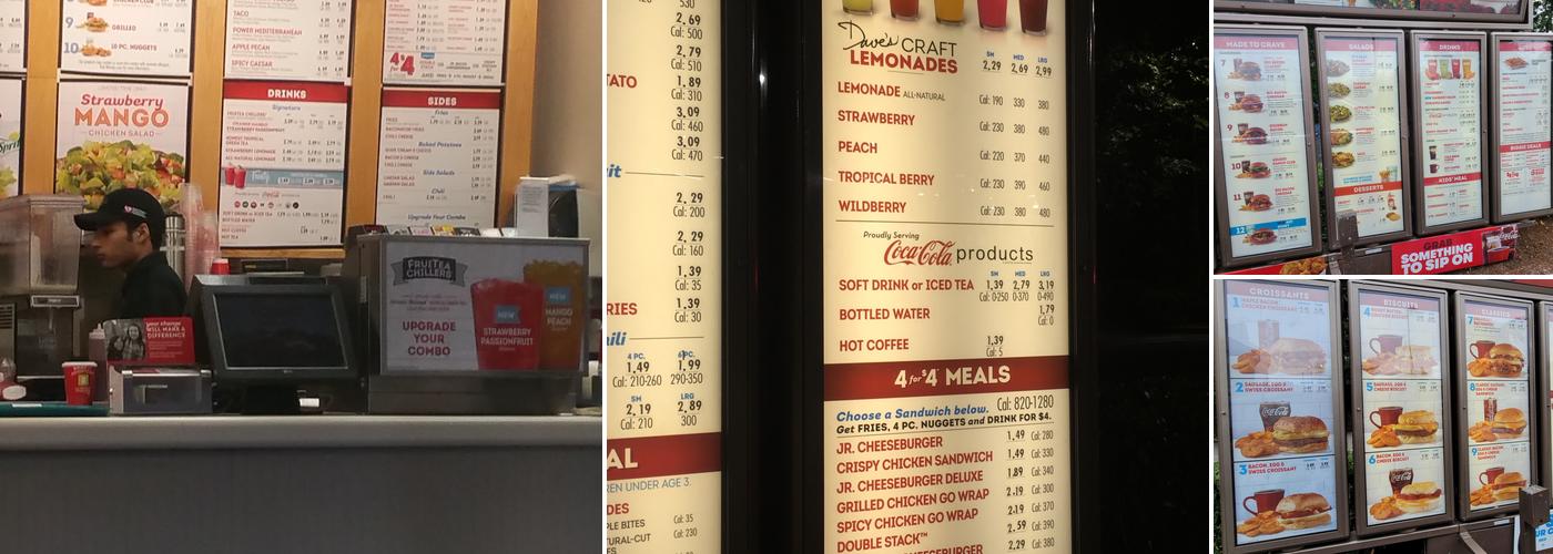 Wendy's Menu