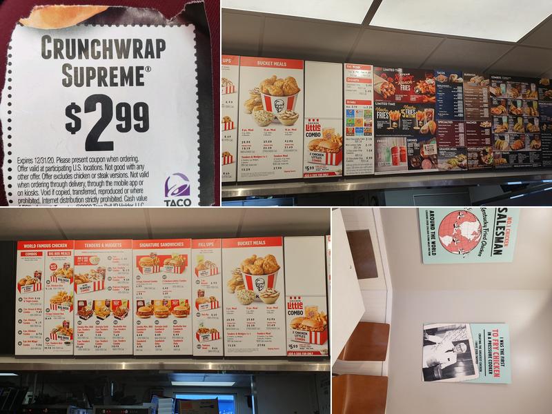 KFC Menu