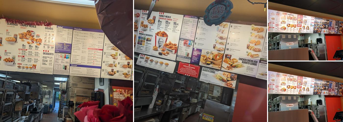 KFC Menu
