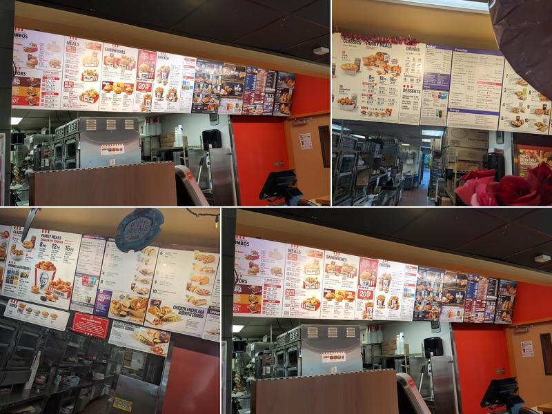 KFC Menu