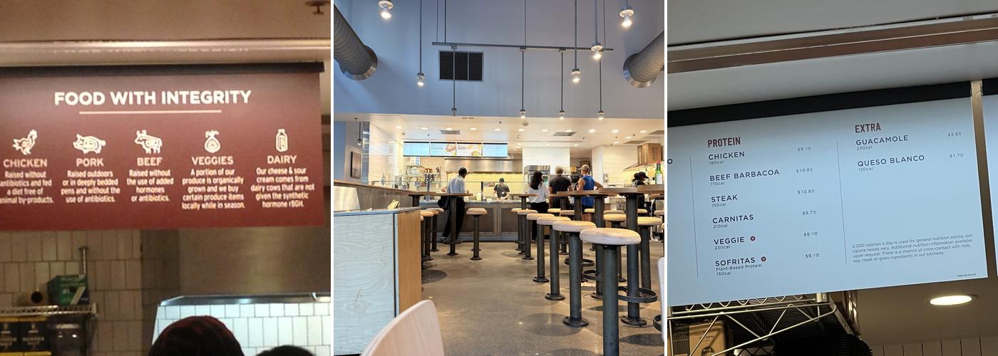 Chipotle Mexican Grill Menu