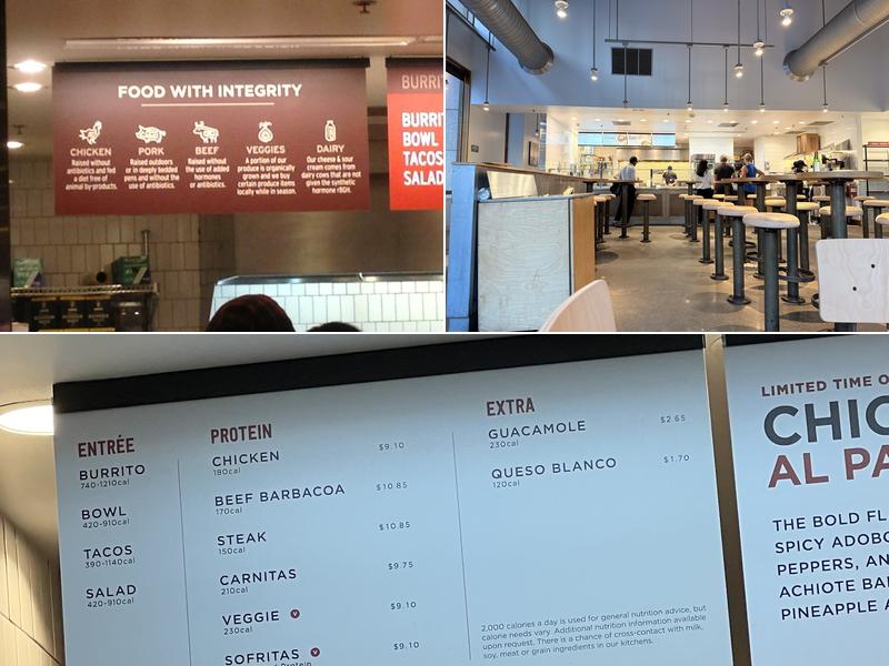 Chipotle Mexican Grill Menu