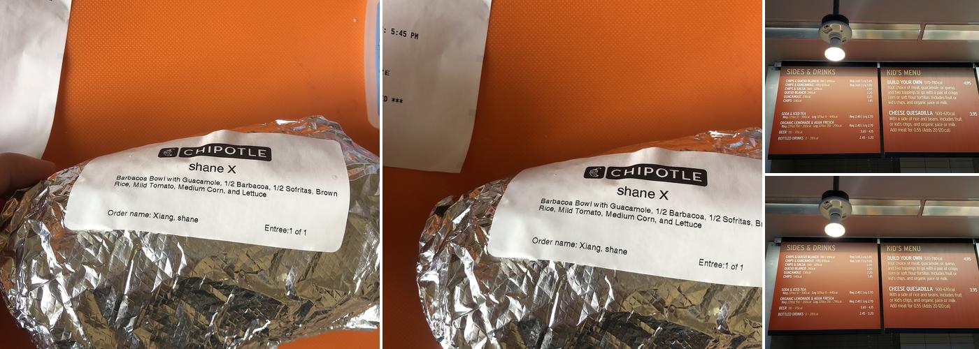Chipotle Mexican Grill Menu