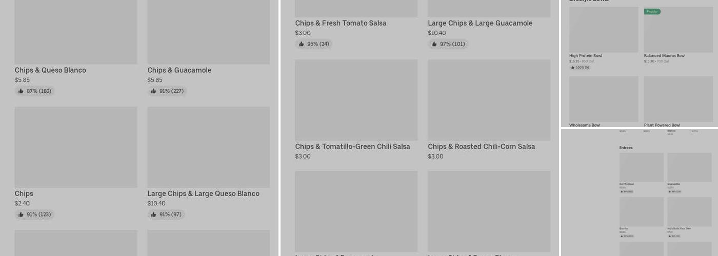 Chipotle Mexican Grill Menu