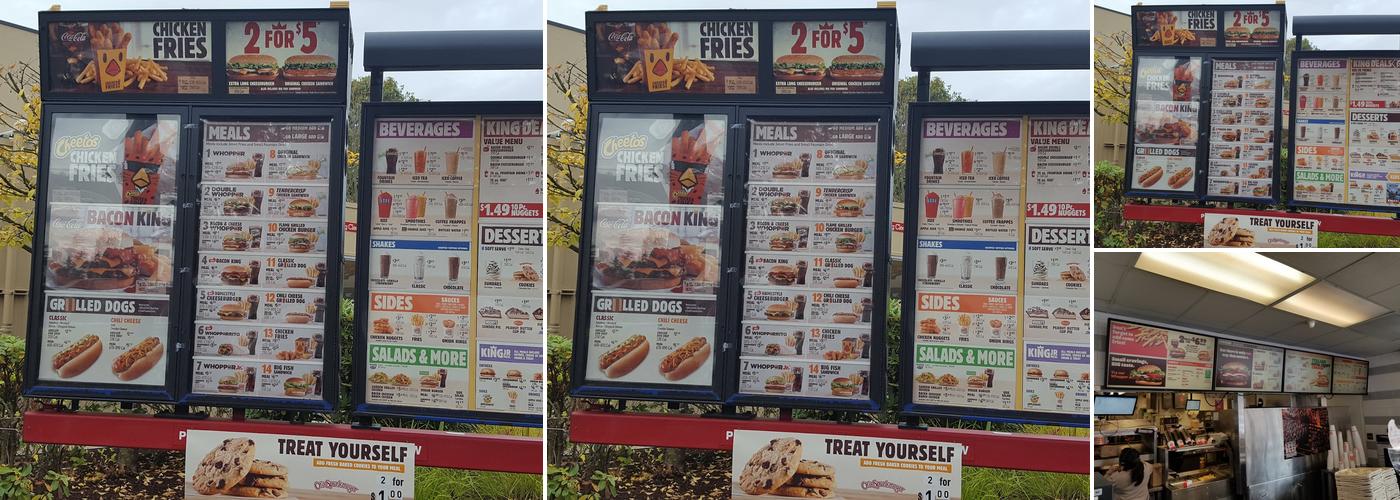 Burger King Menu
