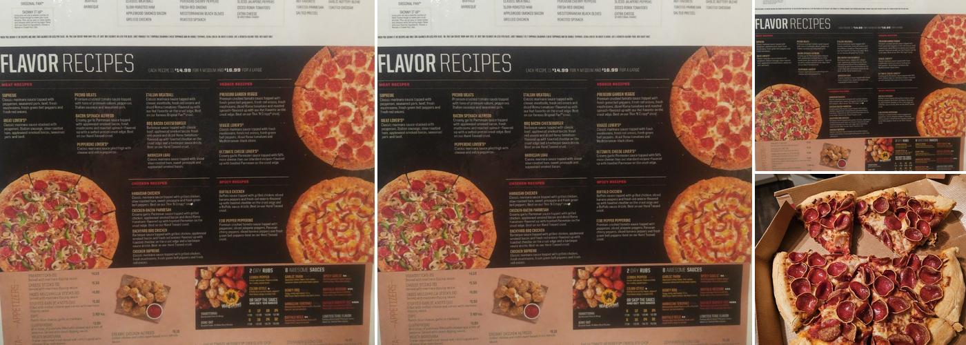 Pizza Hut Menu