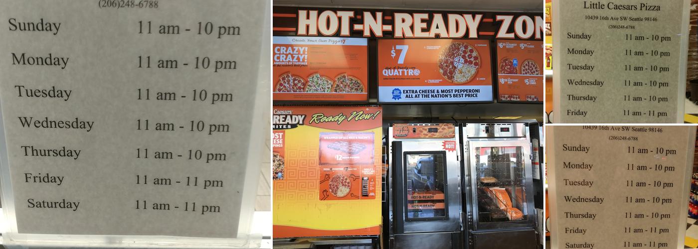 Little Caesars Pizza Menu