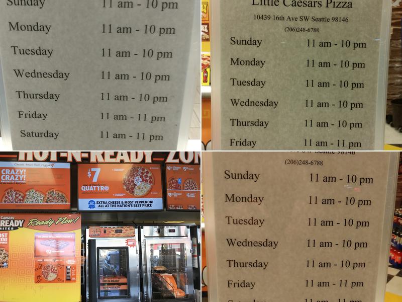 Little Caesars Pizza Menu