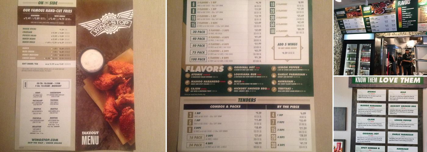 Wingstop Menu
