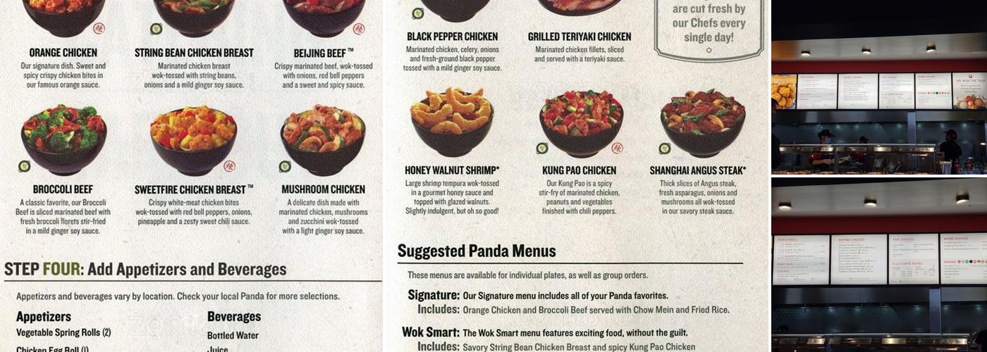Panda Express Menu