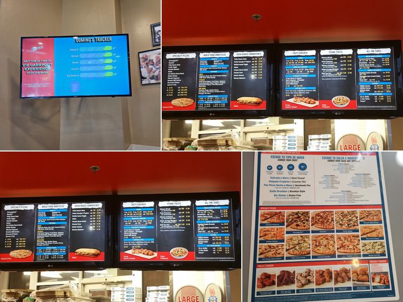 Domino's Pizza Menu