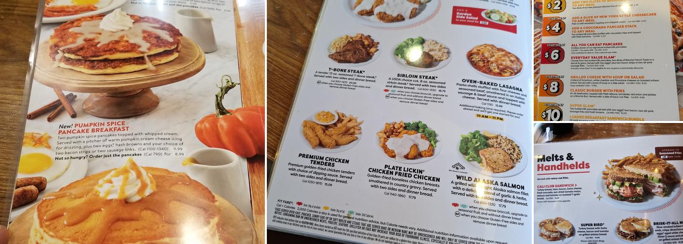 Denny's Menu