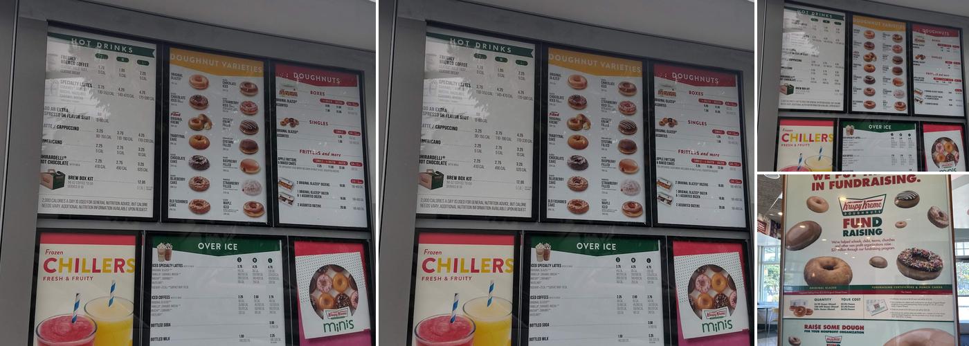 Krispy Kreme Menu
