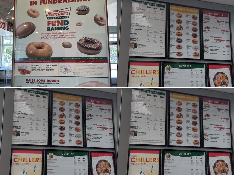 Krispy Kreme Menu