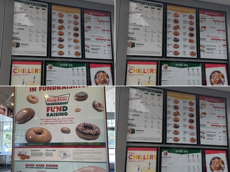Krispy Kreme Menu