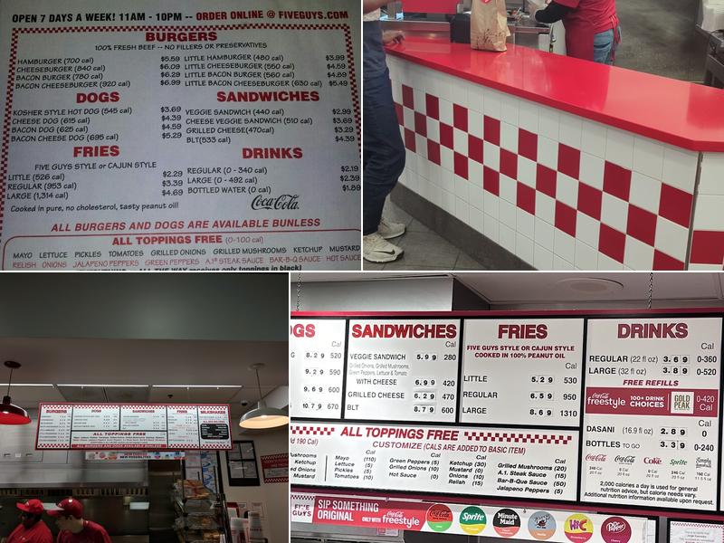 Five Guys Menu
