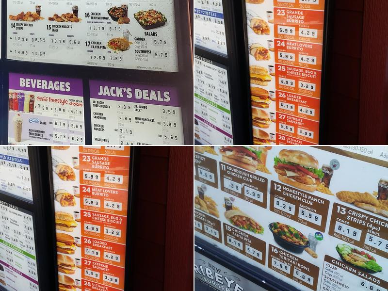 Jack In The Box Menu