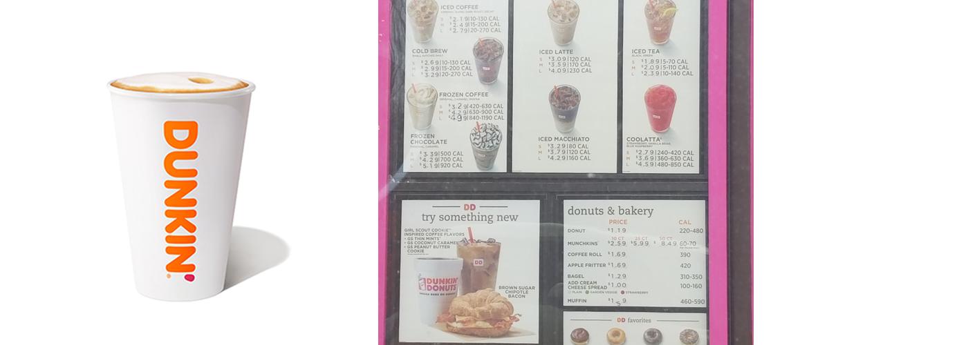 Dunkin' Menu