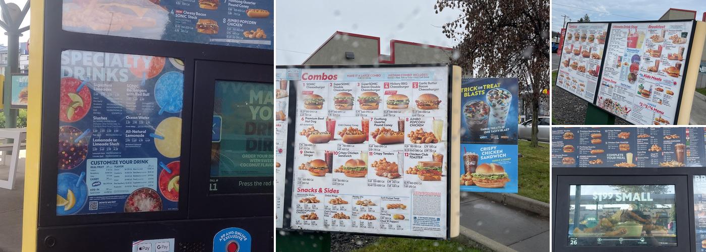 Sonic Drive-In Menu