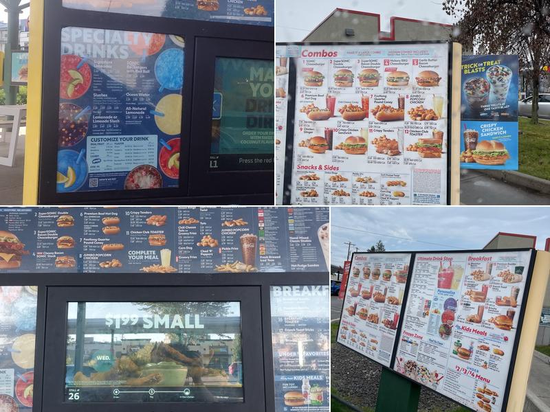 Sonic Drive-In Menu