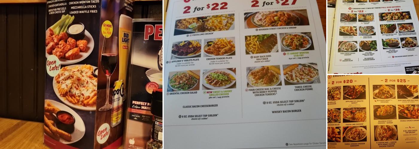 Applebee's Grill + Bar Menu