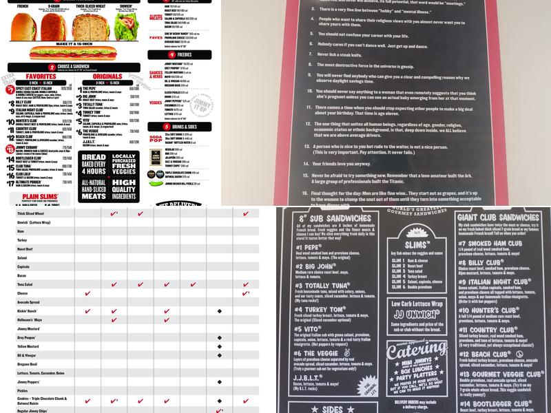 Jimmy John's Menu