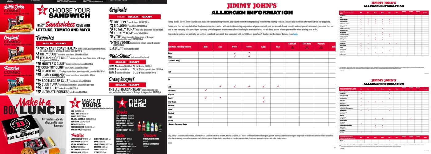 Jimmy John's Menu