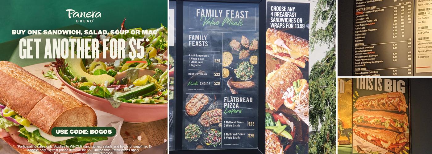 Panera Bread Menu