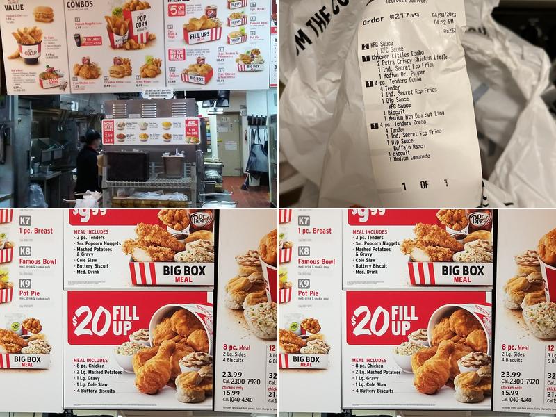 KFC Menu
