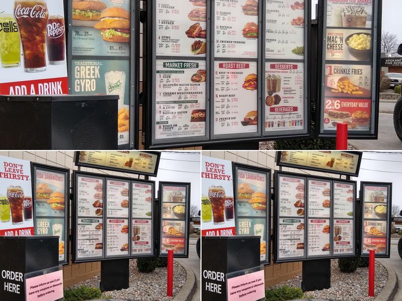 Arby's Menu