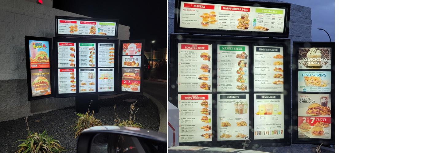 Arby's Menu