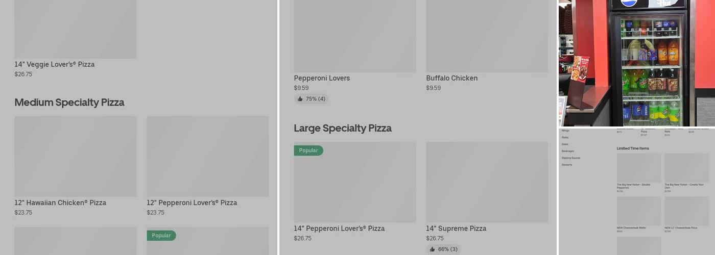 Pizza Hut Menu