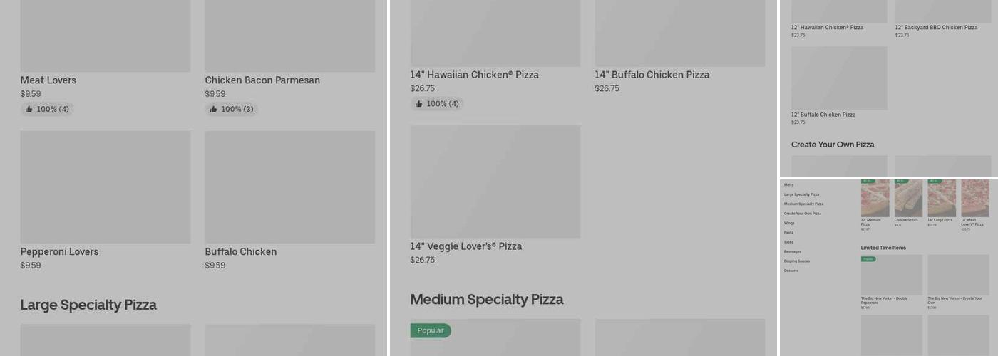 Pizza Hut Menu