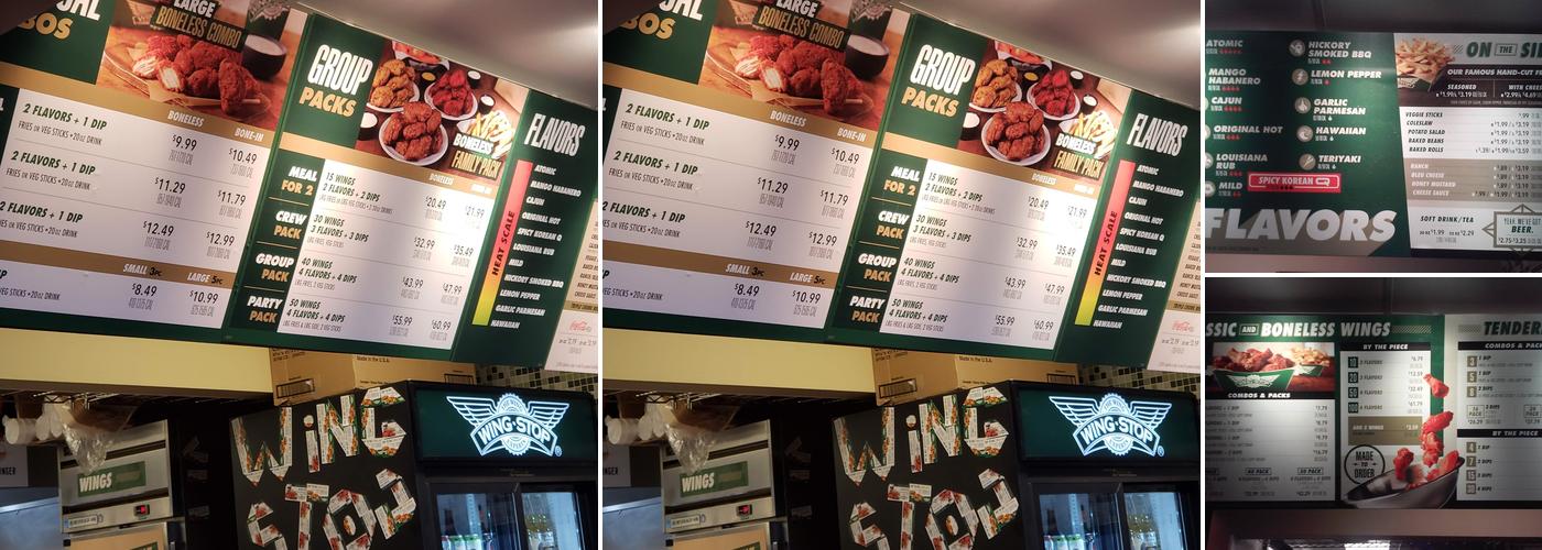 Wingstop Menu
