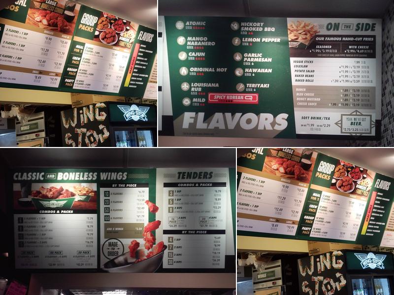 Wingstop Menu