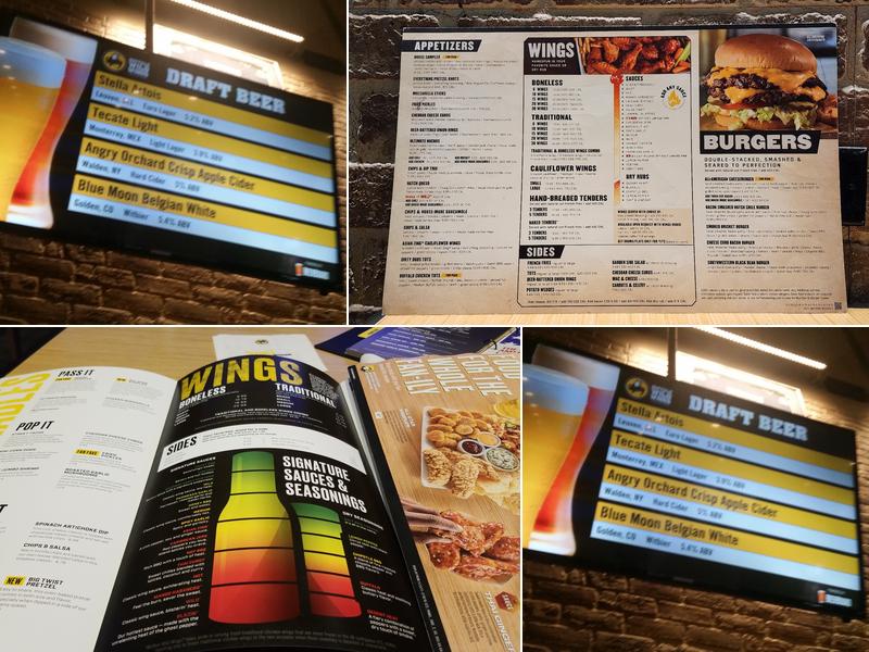 Buffalo Wild Wings Menu