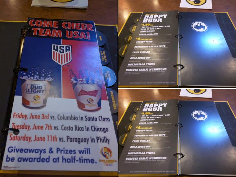 Buffalo Wild Wings Menu