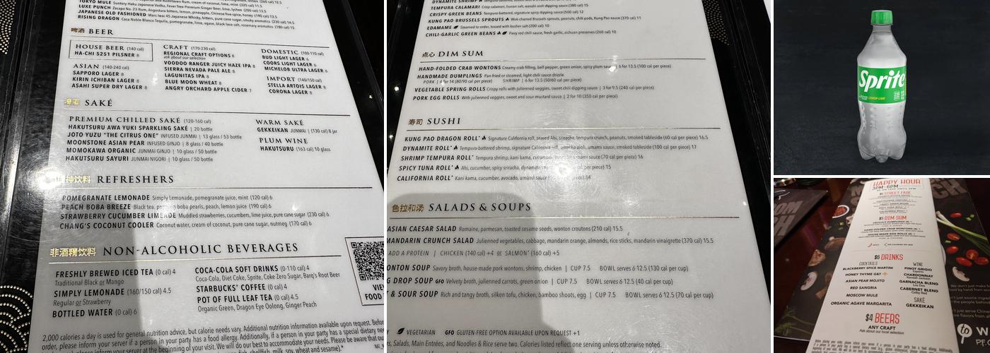 P.F. Chang's Menu